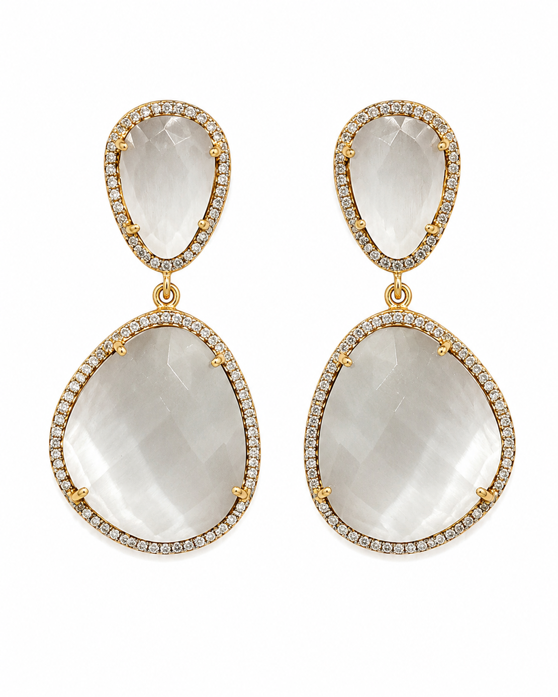 Susan Hanover Dove Free Form Earrings