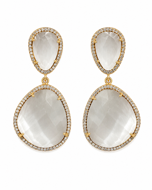 Susan Hanover Dove Free Form Earrings