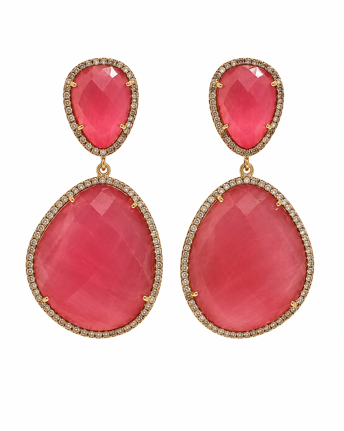 Susan Hanover Rose Free Form Earrings
