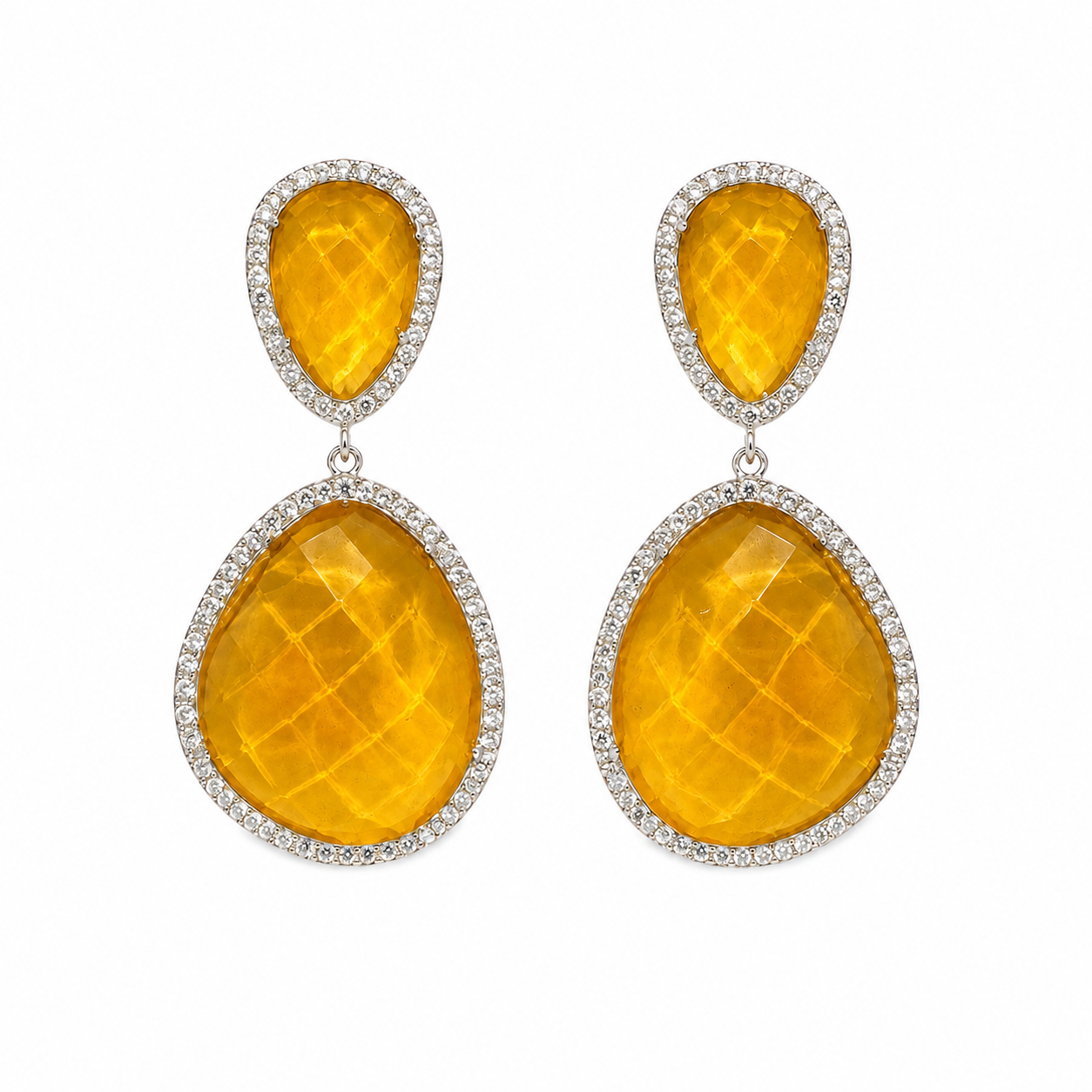Susan Hanover Honey  Free Form Earring