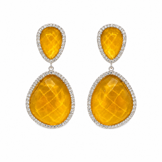 Susan Hanover Honey  Free Form Earring