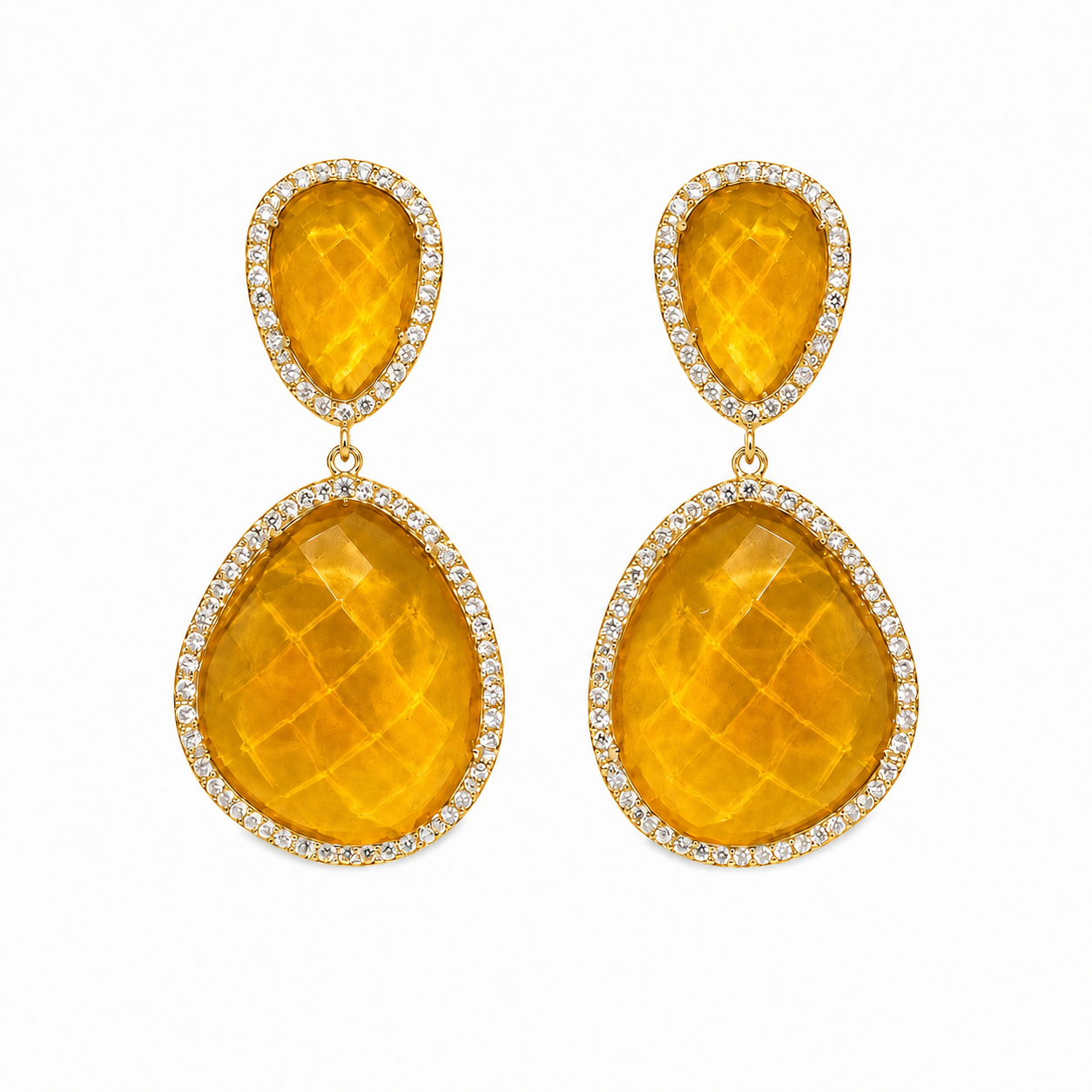 Susan Hanover Honey  Free Form Earring