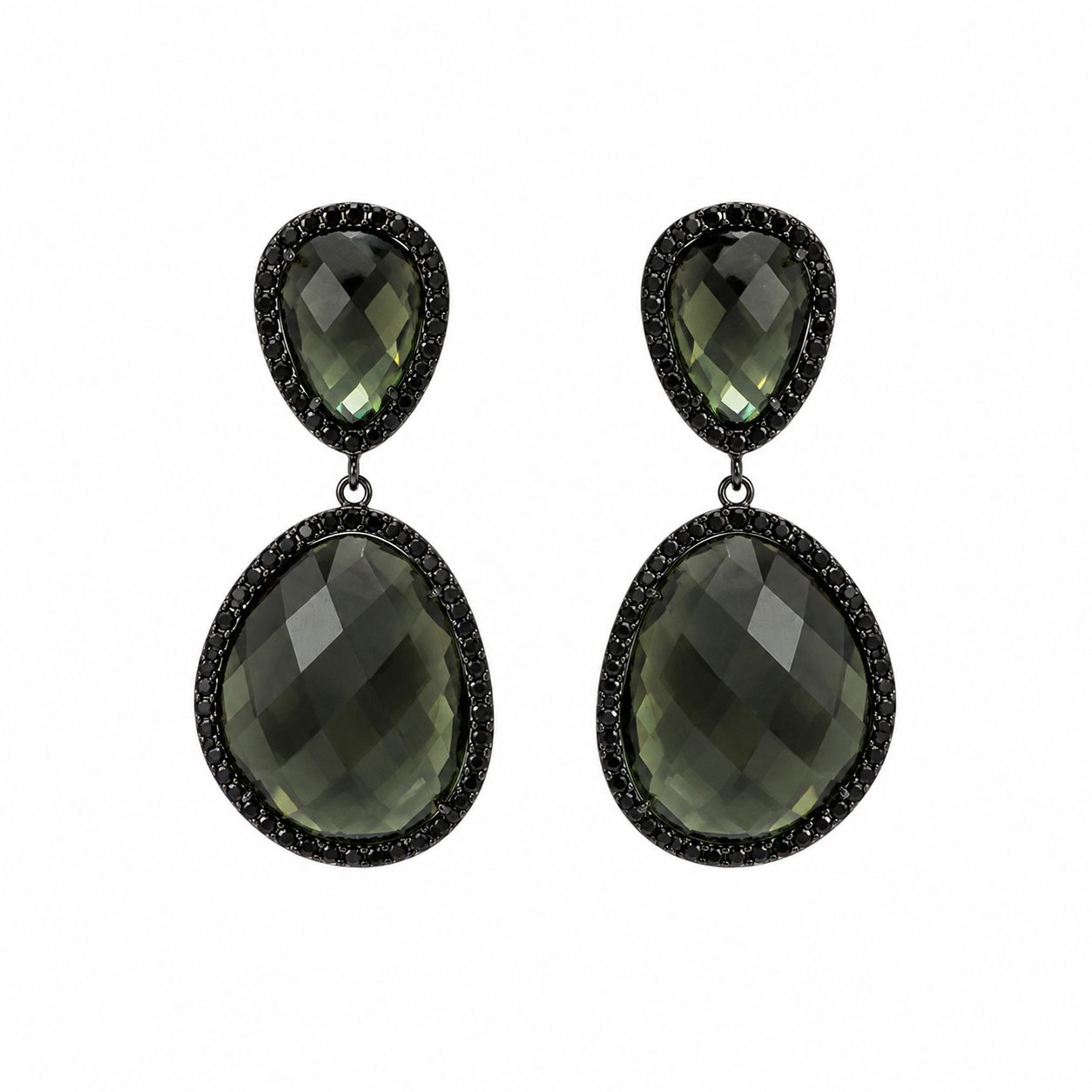 Susan Hanover Montana Green Free Form Earring