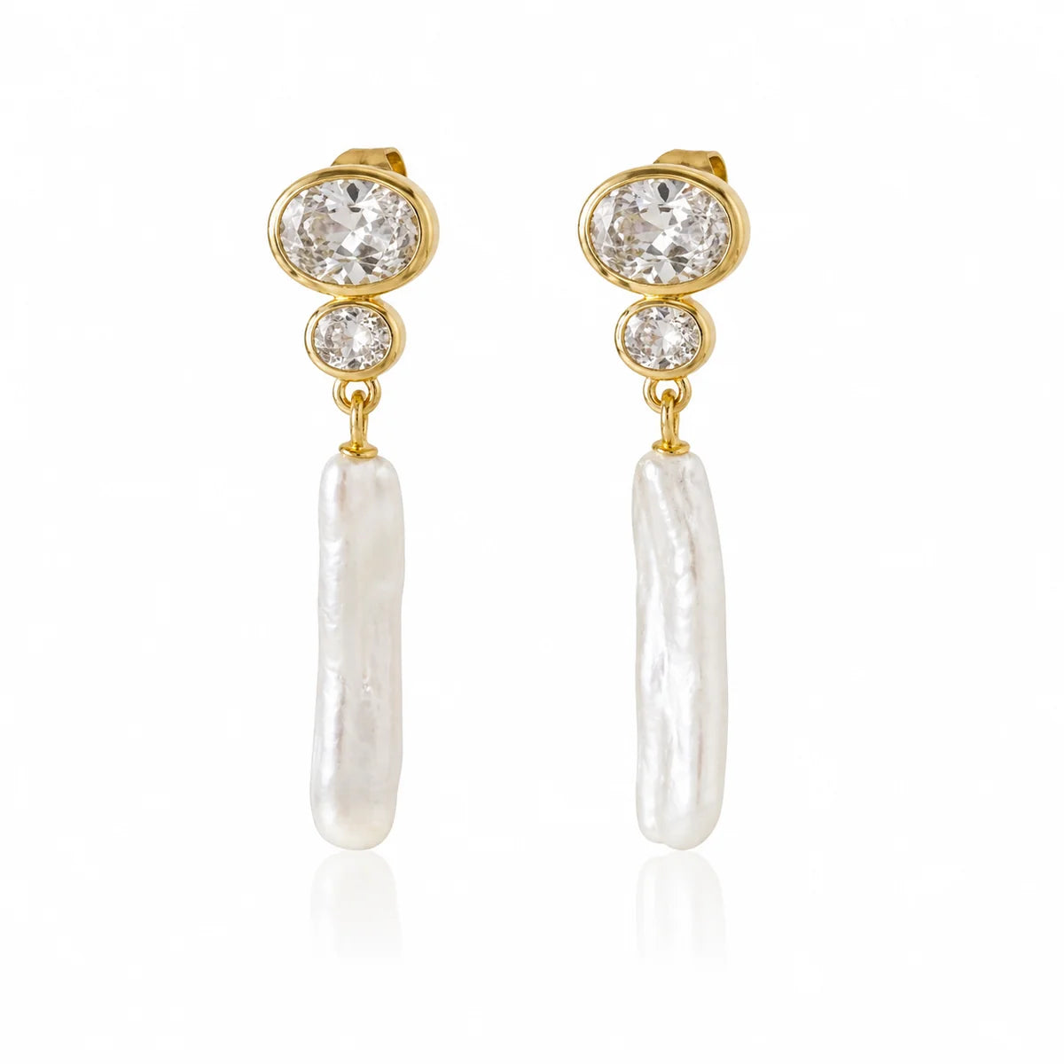 Sahira Iris Pearl Drop Earrings