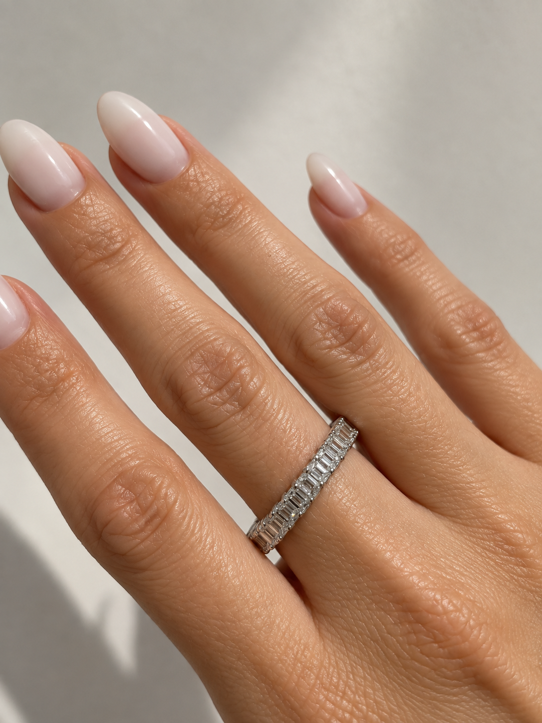 Gold Diamond Baguette Eternity Ring