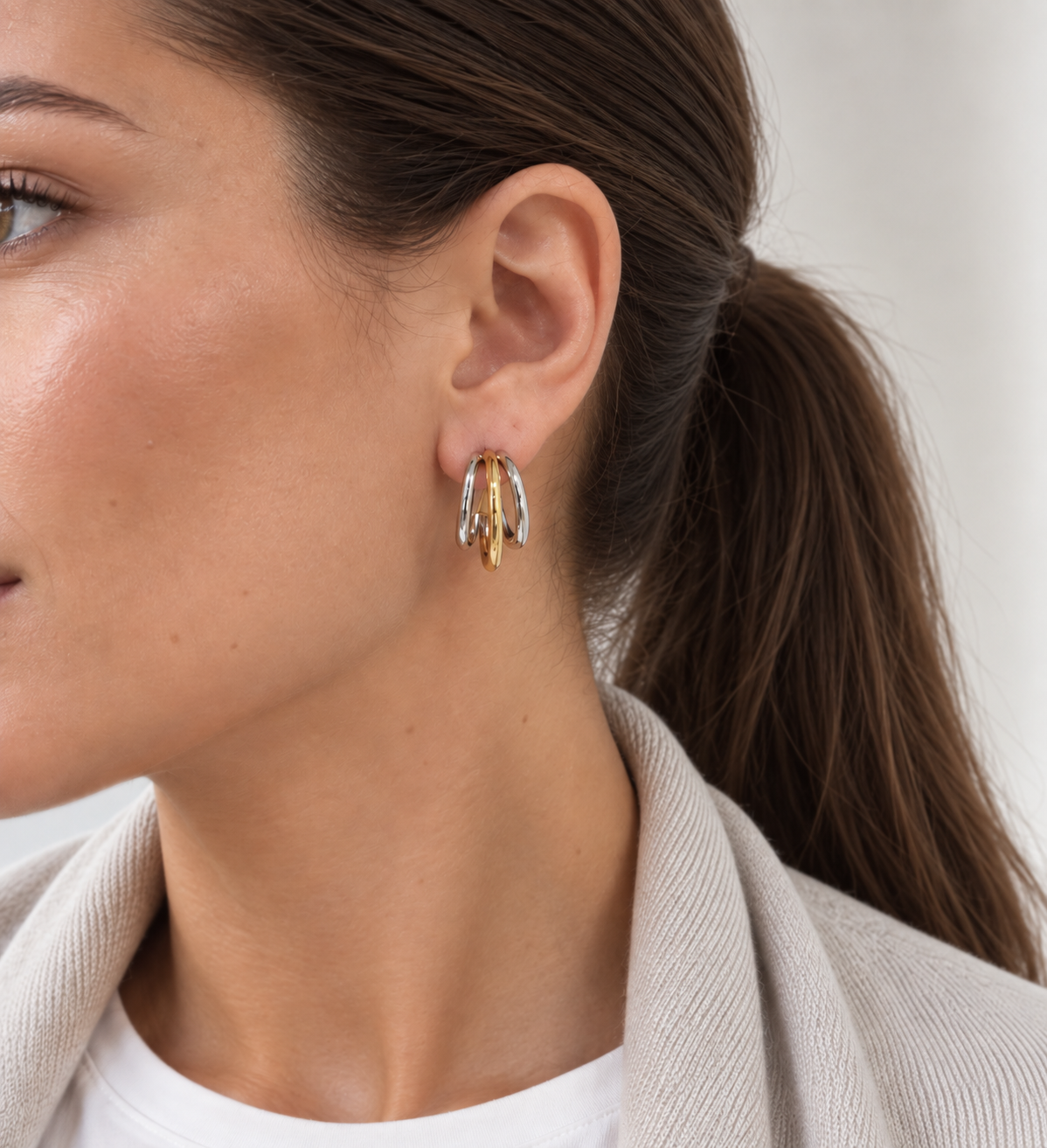 Luxe Duo Hoop Earrings