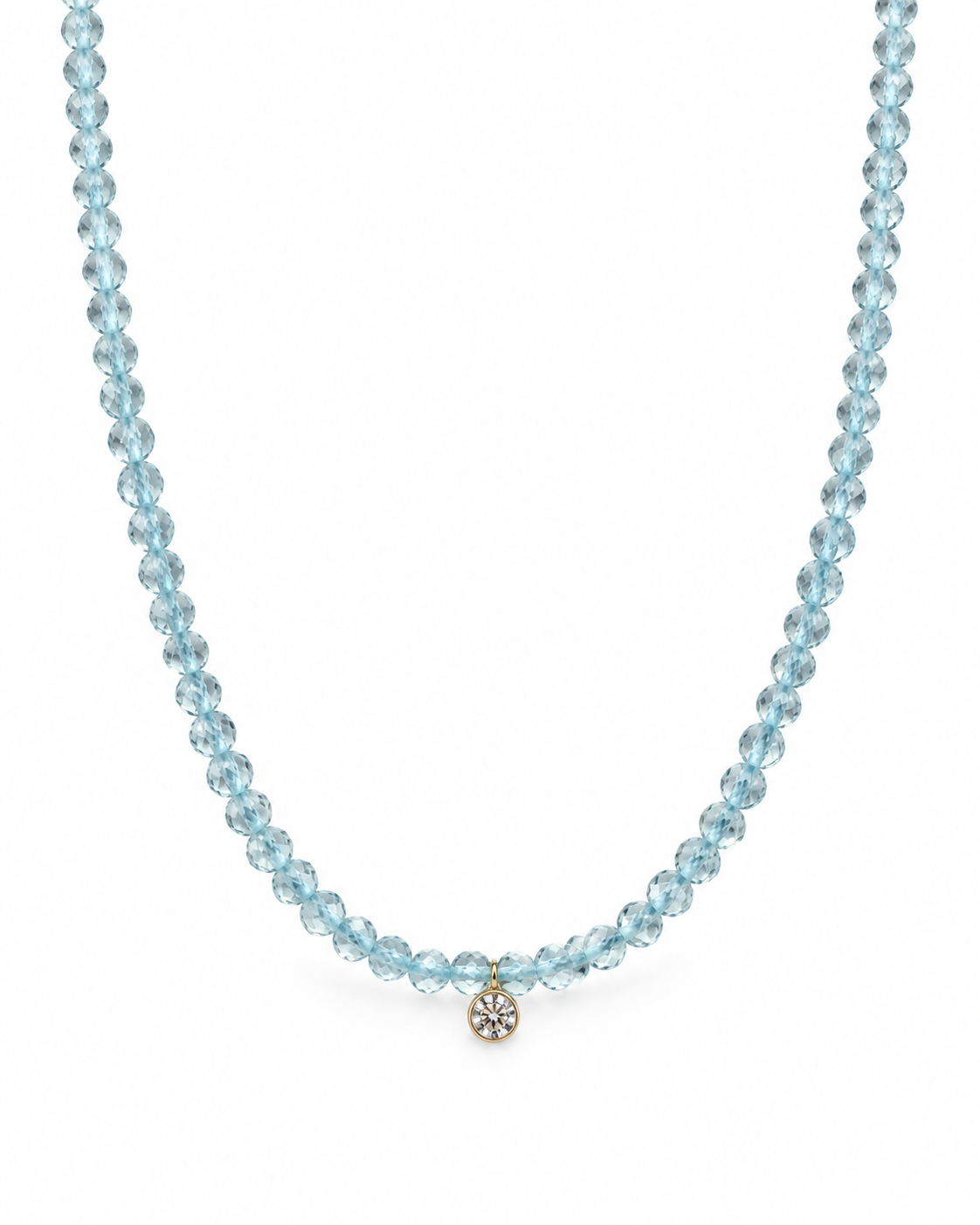 Gold Claudia Beaded Necklace