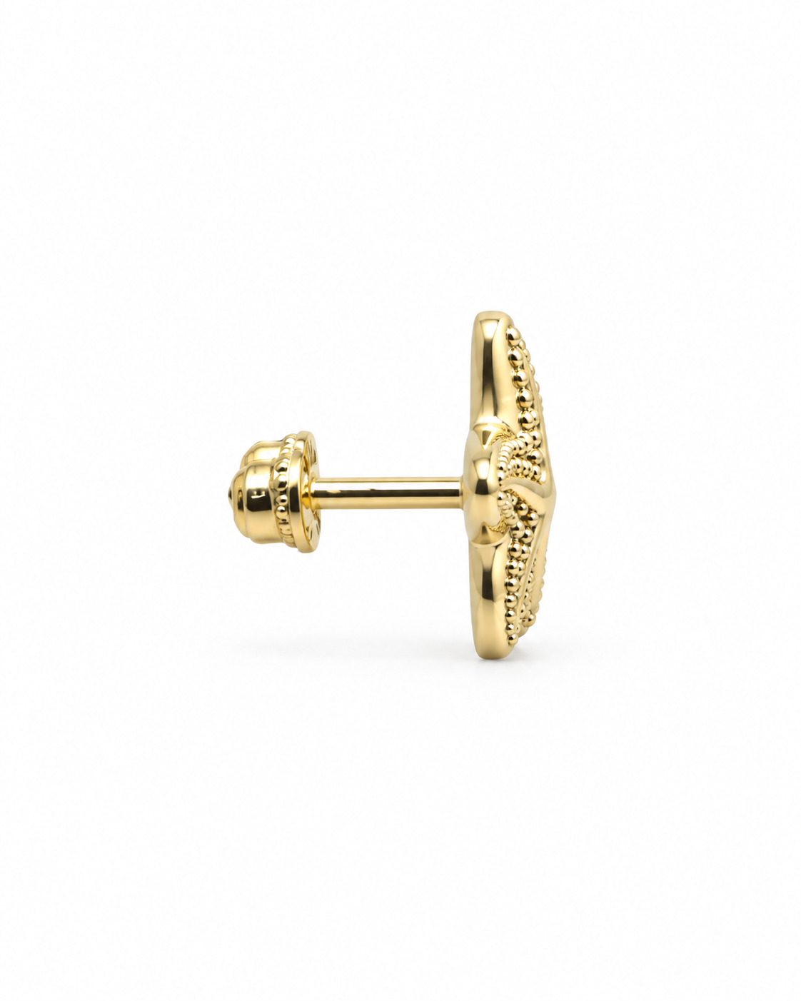 Gold Starfish Baby Stud Earrings