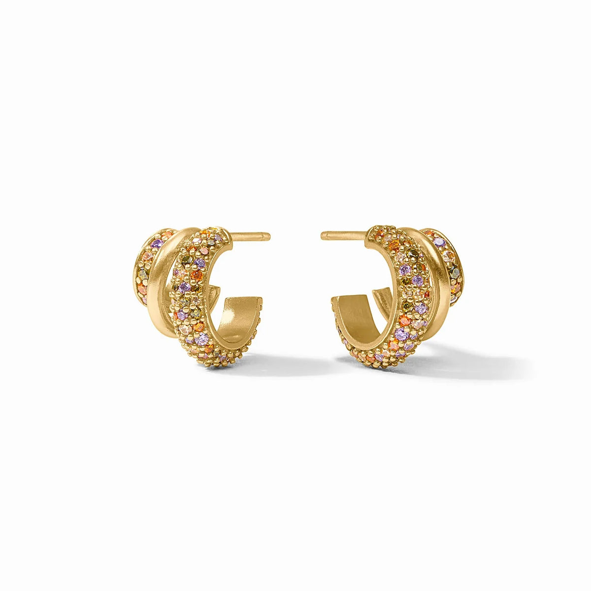 Julie Vos Stardust Triple Hoop Earring
