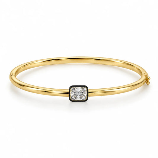Sahira Georgian Emerald Cut Bangle