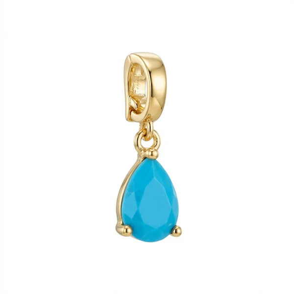 Sahira Pear Cut Turquoise Charm