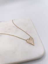 Gold Diamond Heart Necklace