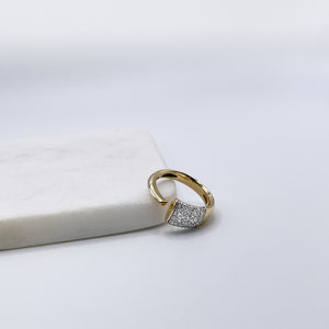 Gold Diamond Open Wrap Ring