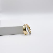 Gold Diamond Overlay Ring