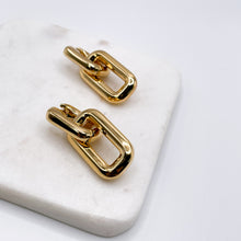 Gold Multi Use Chunky Interlocking Drop Earrings