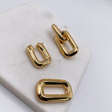 Gold Multi Use Chunky Interlocking Drop Earrings