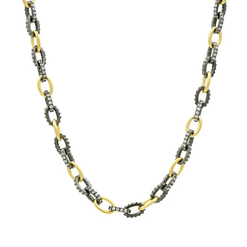 Freida Rothman  Alternating Chain Link Necklace
