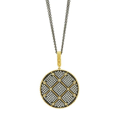 Freida Rothman Signature Double Sided Pendant Necklace