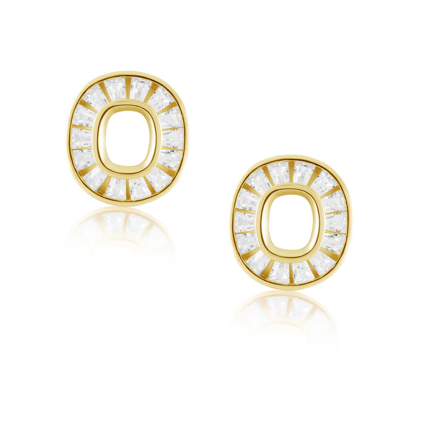 Sahira Cz Eternity Stud Earrings