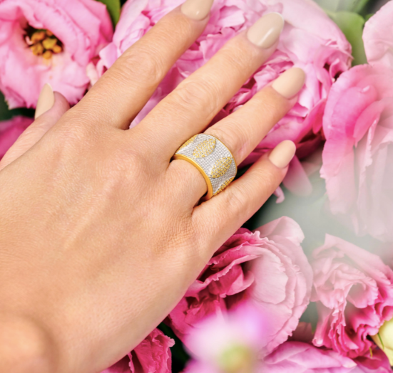 Freida Rothman Brooklyn in Bloom Wide Band Ring