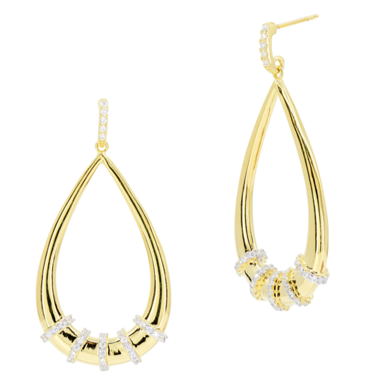 Freida Rothman Sparkling Reflections Teardrop Earrings