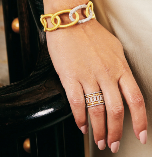 Freida Rothman Chain of Shine 5-stack Ring