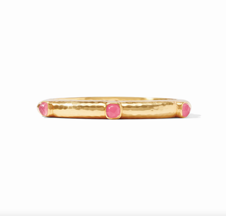 Julie Vos Catalina Stone Hinge Bangle Bracelet