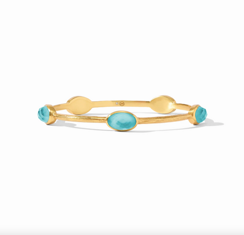 Julie Vos Ivy Stone Bangle Bracelet