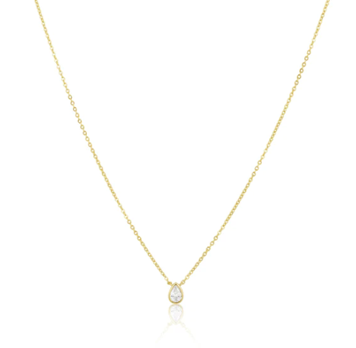 Sahira Ines Raindrop CZ Necklace