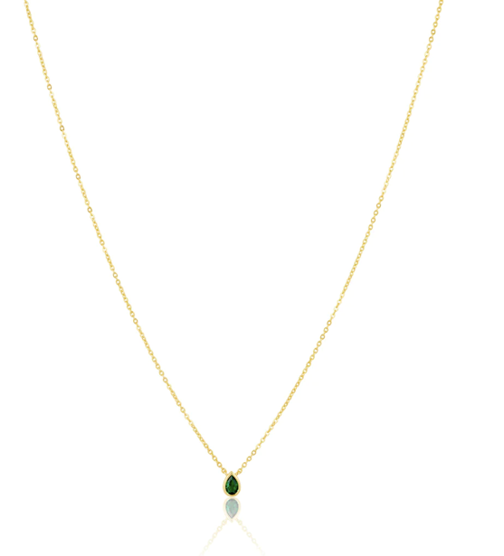 Sahira Ines Raindrop CZ Necklace
