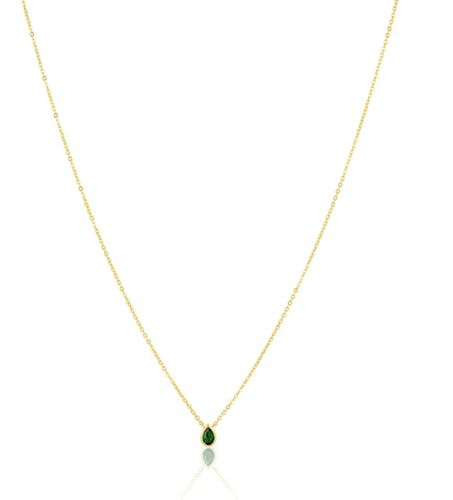 Sahira Ines Raindrop CZ Necklace