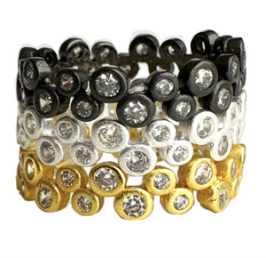 Gaby Ray Zack Signature 3-Stackable Bezel Ring