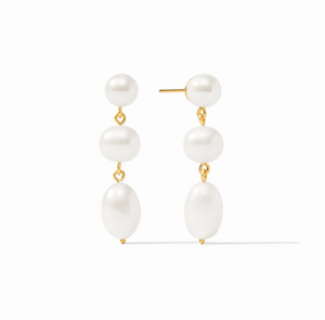 Julie Vos Astor Pearl Tier Earrings