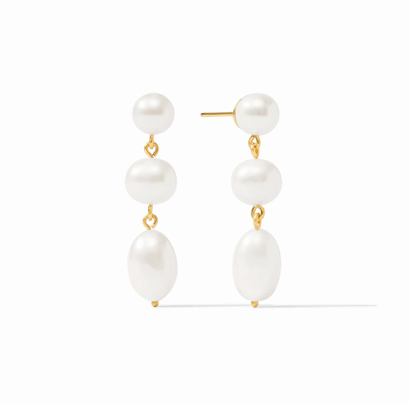 Julie Vos Astor Pearl Tier Earrings