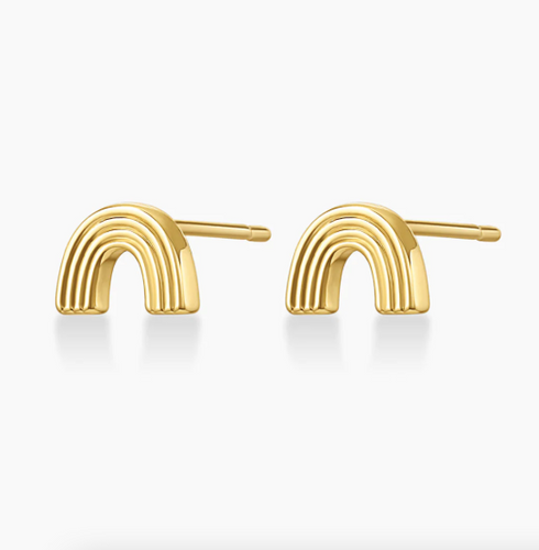 Gorjana Retro Rainbow Stud Earrings