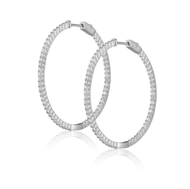 Sahira Lyra Cz Hoop Earrings
