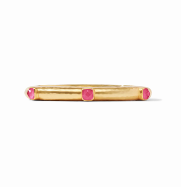 Julie Vos Catalina Stone Hinge Bangle Bracelet