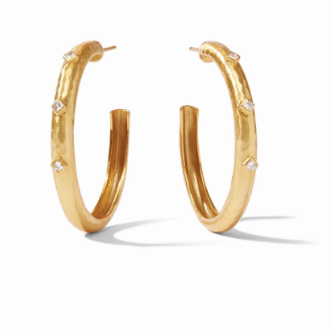 Julie Vos Noel Stone Hoop Earrings