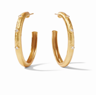 Julie Vos Noel Stone Hoop Earring