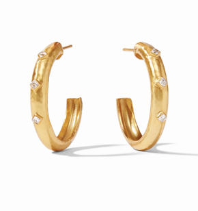Julie Vos Noel Stone Hoop Earrings
