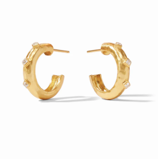 Julie Vos Noel Stone Hoop Earrings