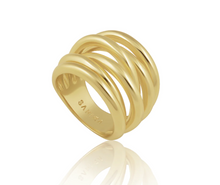 Sahira Lennon Multi Layered Gold Ring