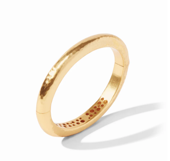 Julie Vos Catalina Gold Hinge Bangle Bracelet
