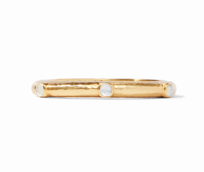 Julie Vos Catalina Stone Hinge Bangle Bracelet
