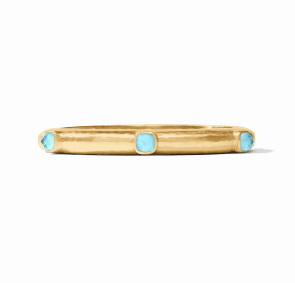 Julie Vos Catalina Stone Hinge Bangle Bracelet