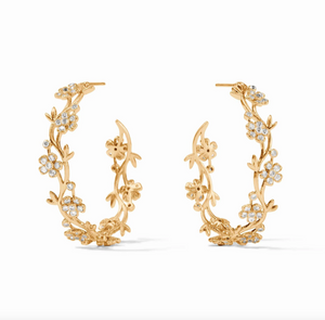 Julie Vos Laurel Hoop Earrings