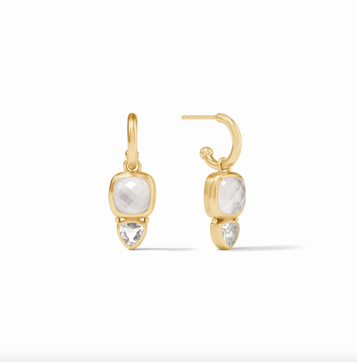 Julie Vos Aquitaine Duo Hoop and Charm Earring