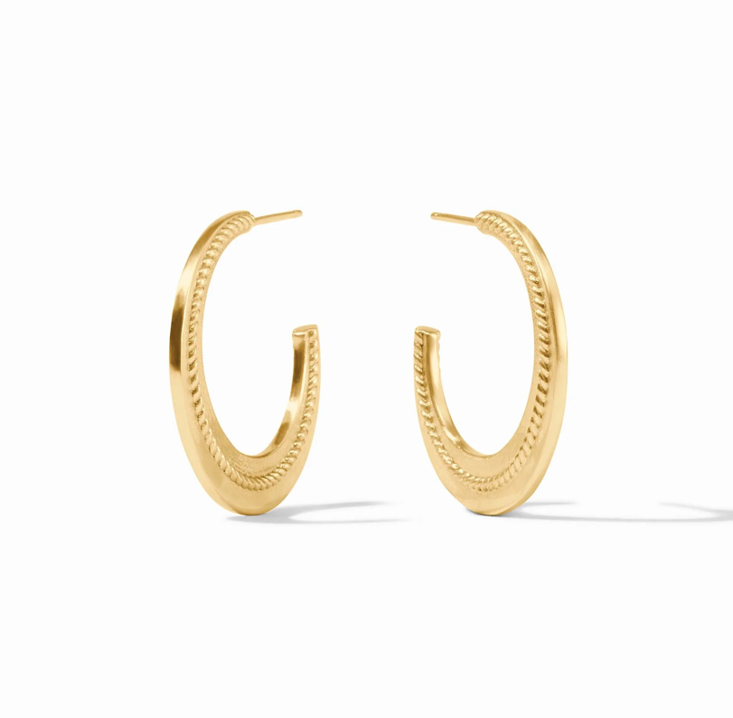 Julie Vos Nassau Crescent Hoop Earring