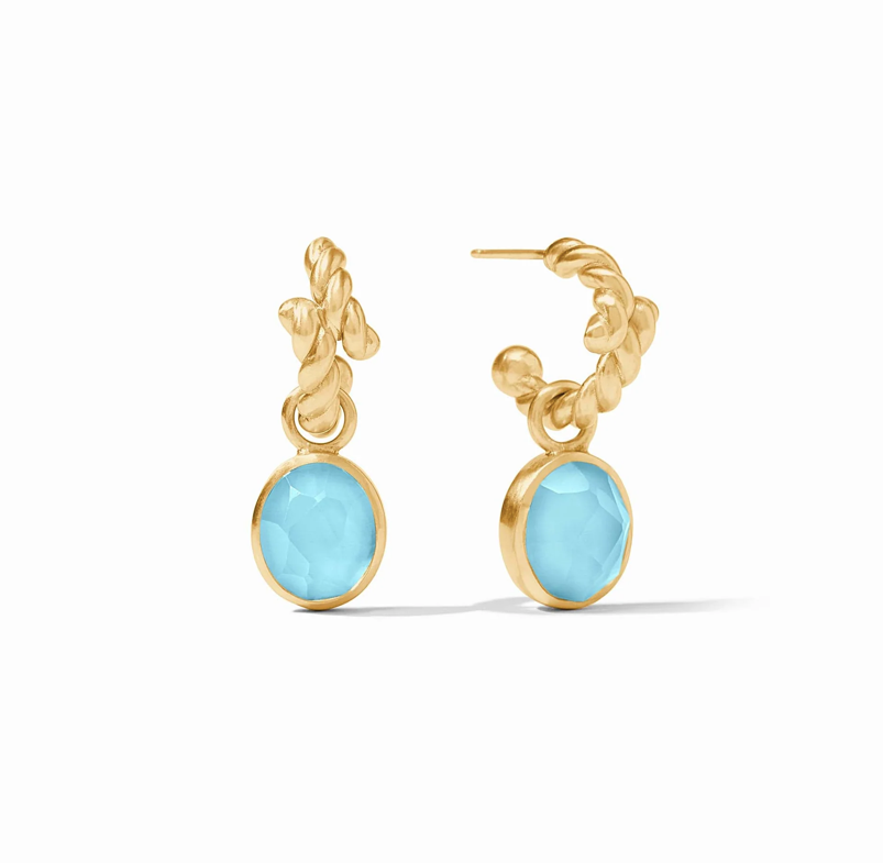 Julie Vos Nassau Hoop and Charm Earrings