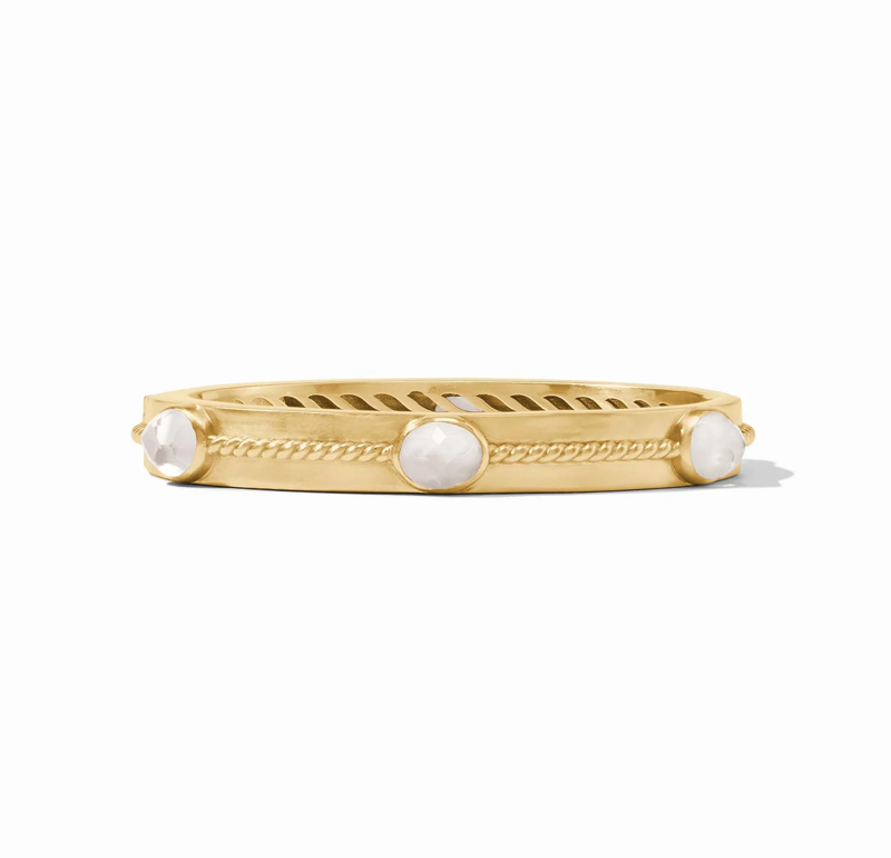 Julie Vos Nassau Stone Hinge Bangle Bracelet